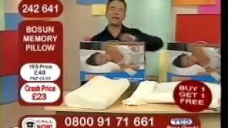 TV SHOPPING CHANNEL BLOOPER UK - MEMORY FOAM PILLOW