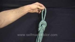 Quick Turn Knot - for securing a coil of rope