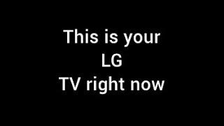 How to fix a LG TV that turns on with a black screen