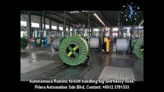 Automation - Moving big and heavy coils using Autonomous Robotic Lift Trucks.
