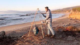 18x24 inch PLEIN AIR oil painting PESCADERO