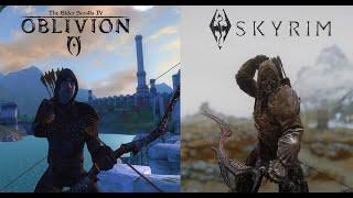 Oblivion Vs Skyrim [Creative Stealth Kills]