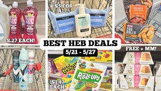 BEST HEB DEALS | OVER 35 DEALS TO SAVE MONEY | SAVE 50%+ ON GROCERY & HOUSEHOLD ITEMS | 5/21 - 5/27