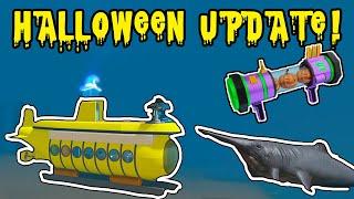 *NEW* SUBMARINE AND GOBLIN SHARKS IN SHARKBITE HALLOWEEN UPDATE! (ROBLOX)