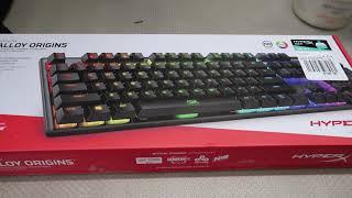 HyperX Alloy Origins - Mechanical Gaming Keyboard Box Opening (Aqua Switch)