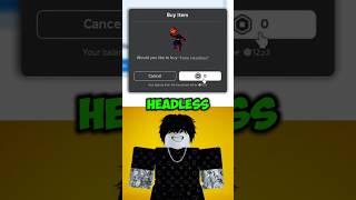 ROBLOX FAKE HEADLESS FREE  SECURE THE FREE ITEM #roblox #freeitems #robloxpromocodes