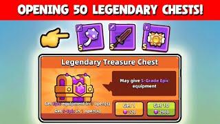 Opening 50 Legendary Treasure Chests For S Tier Gears In Capybara Go!