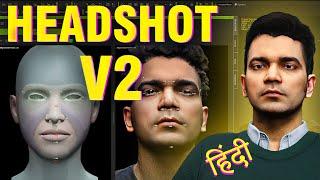 Make Your Own 3D Character Ready To Animate | Headshot V2 Tutorial | Hindi