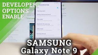 How to Enable Developer Options SAMSUNG Galaxy Note 9 - Allow OEM Unlock / USB Debugging