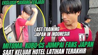 EKSKLUSIF JUMPA MITOMA, KUBO & PEMAIN JAPAN PLUS TANDA TANGAN Japanese team Final training Indonesia