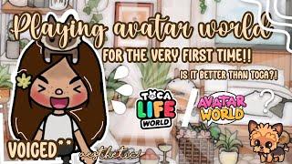 Playing Avatar world |NEW GLITCH! | FOR THE VERY FIRST TIME!! | *VOICED * | My personal opinion :)