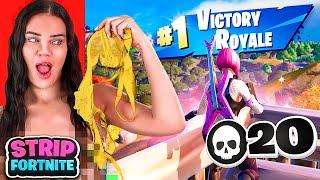 1 KILL = REMOVE 1 CLOTHING PIECE ON FORTNITE | Hannah Marbles ft. Charlotte Parkes