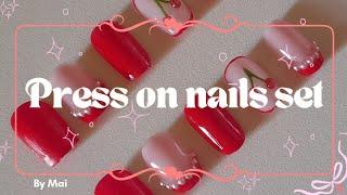 Press On Nails Set | paso a paso | ByMai 