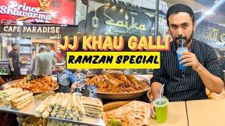 JJ Khau Galli Food Tour Ramzan Special| Haleem| Nalli Nihari| Bheja fry| Kheema| Street food Ramzan