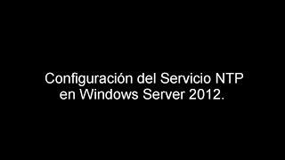 Configurar Servidor NTP - Windows Server 2012 R2