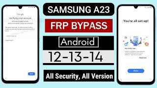 Samsung A23 Frp Bypass Android 14 | Samsung A23 5G Frp Bypass | Samsung Frp Bypass Android 14