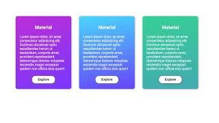 How to design Material UI cards using HTML and CSS