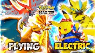 Electric Vs Flying Type Pokemon|Pokemon Unite Hindi Gameplay|Flying Pokemon Vs Electric Pokemon|