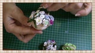 Tutorial: Cesta de flores para muñecas