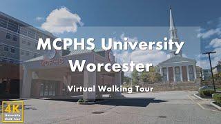 Massachusetts College of Pharmacy and Health Sciences (Worcester) - Virtual Walking Tour [4k 60fps]