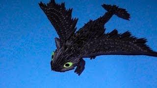 How to make a paper volumetric dragon Night fury (Toothless). 3D origami tutorial (instruction)