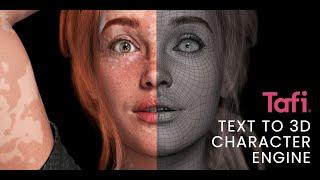 Text To 3D AI Engine by TAFI & DAZ3D ~ Use Pompts to Create Unique 3D Characters Based on Genesis 9