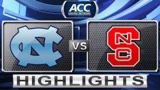 North Carolina vs NC State Basketball Highlights 1/26/13
