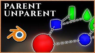 How to PARENT and UNPARENT objects in BLENDER