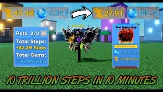 Roblox - Legends Of Speed  (10 TRİLLİON STEPS İN 10 MİNUSTES) - 82M Pet Glitch - No Gamepass 