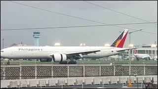 Philippine Airlines RP-C7777 Boeing 777-36N(ER) Landing to Manila