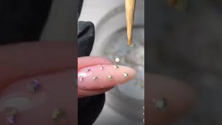 how to do gems on nails | tutorial to rhinestones ONLINE nails| how would gems last long on Nail DIY