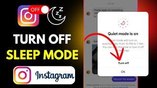 How To Turn Off Sleep Mode On Instagram (2025)