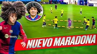 Es el MARADONA de 12 años de La Masia – ADAM QAROUAL