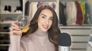 ASMR Rambling, Doing My Makeup & Drinking Wine