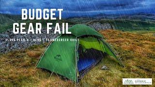 I used BUDGET camping GEAR and it failed