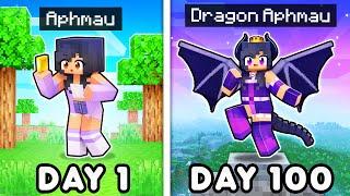 100 DAYS as a DRAGON In Minecraft!