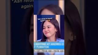 Ashtine REFUSE to answer again about #Andres  #ashdres #ashtine #angmutyangsectione #amnse #jayfer