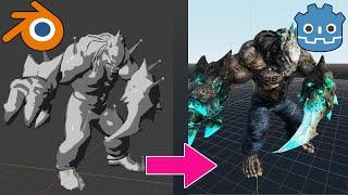 Blender to Godot - Import 3D Models (Multiple Animations)
