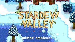 Stardew Valley | Relaxing chill music video game w/ snowfall ambience [study, work and sleep]