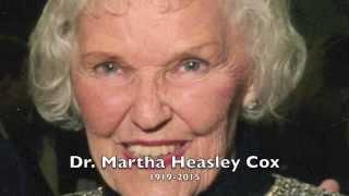 Martha Heasley Cox Memorial Service - October 6, 2015