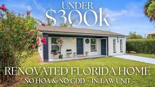 TOURING A 100% UPDATED ORLANDO HOME WITH AN IN-LAW UNIT UNDER $300K | Florida Home Tour