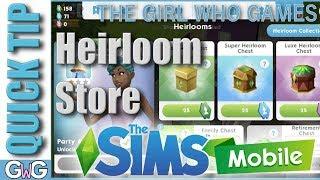 The Sims Mobile: Heirloom Store [QUICK TIP]