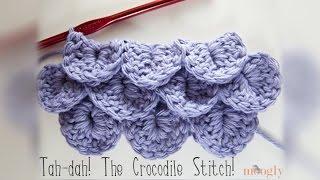 How to Crochet: Crocodile Stitch (Right Handed)
