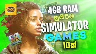 TOP 10 Best Simulator For 4GB RAM  LOW PC & Laptop In 2024 | Low End PC Simulator games