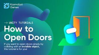 How to OPEN A DOOR in UNITY - Easy Tutorial