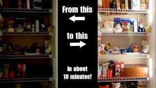 Inexpensive solution for a dark pantry or small closet
