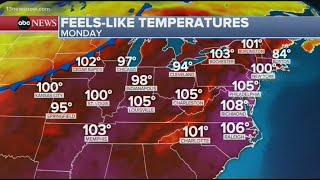 Dangerous heat felt across the U.S.
