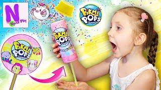 Пикми Попс Хлопушка с Сюрпризом! Новые бумажные сюрпризы. Pikmi Pops PushMi Ups. Nyuta Play