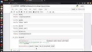 Brief introduction to Numpy and Importing in Python/Jupyter