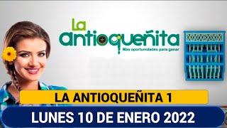 Resultado LA ANTIOQUEÑITA 1 del Lunes 10 de enero de 2022  NÚMERO GANADOR